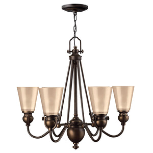 Hinkley Chandelier from the Mayflower range. Mayflower 6 Light Chandelier Product Code = HK-MAYFLOWER6