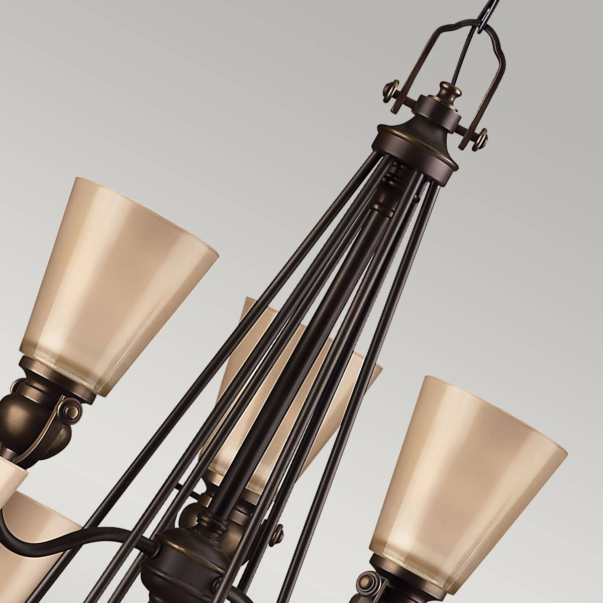 Hinkley Chandelier from the Mayflower range. Mayflower 9 Light Chandelier  Product Code = HK-MAYFLOWER9