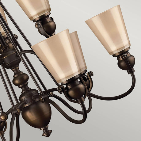 Hinkley Chandelier from the Mayflower range. Mayflower 9 Light Chandelier  Product Code = HK-MAYFLOWER9