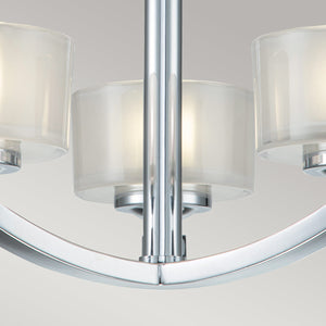 Hinkley Ceiling Semi-Flush from the Meridian range. Meridian 3 Light Semi-Flush  Product Code = HK-MERIDIAN-SF-BATH-PC