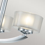 Hinkley Ceiling Semi-Flush from the Meridian range. Meridian 3 Light Semi-Flush  Product Code = HK-MERIDIAN-SF-BATH-PC