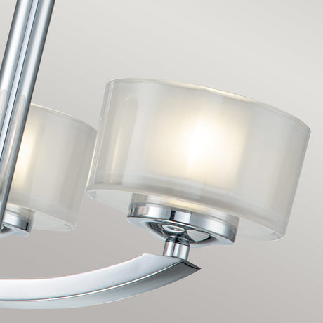 Hinkley Ceiling Semi-Flush from the Meridian range. Meridian 3 Light Semi-Flush  Product Code = HK-MERIDIAN-SF-BATH-PC