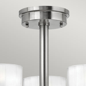 Hinkley Ceiling Semi-Flush from the Meridian range. Meridian 3 Light Semi-Flush Product Code = HK-MERIDIAN-SF