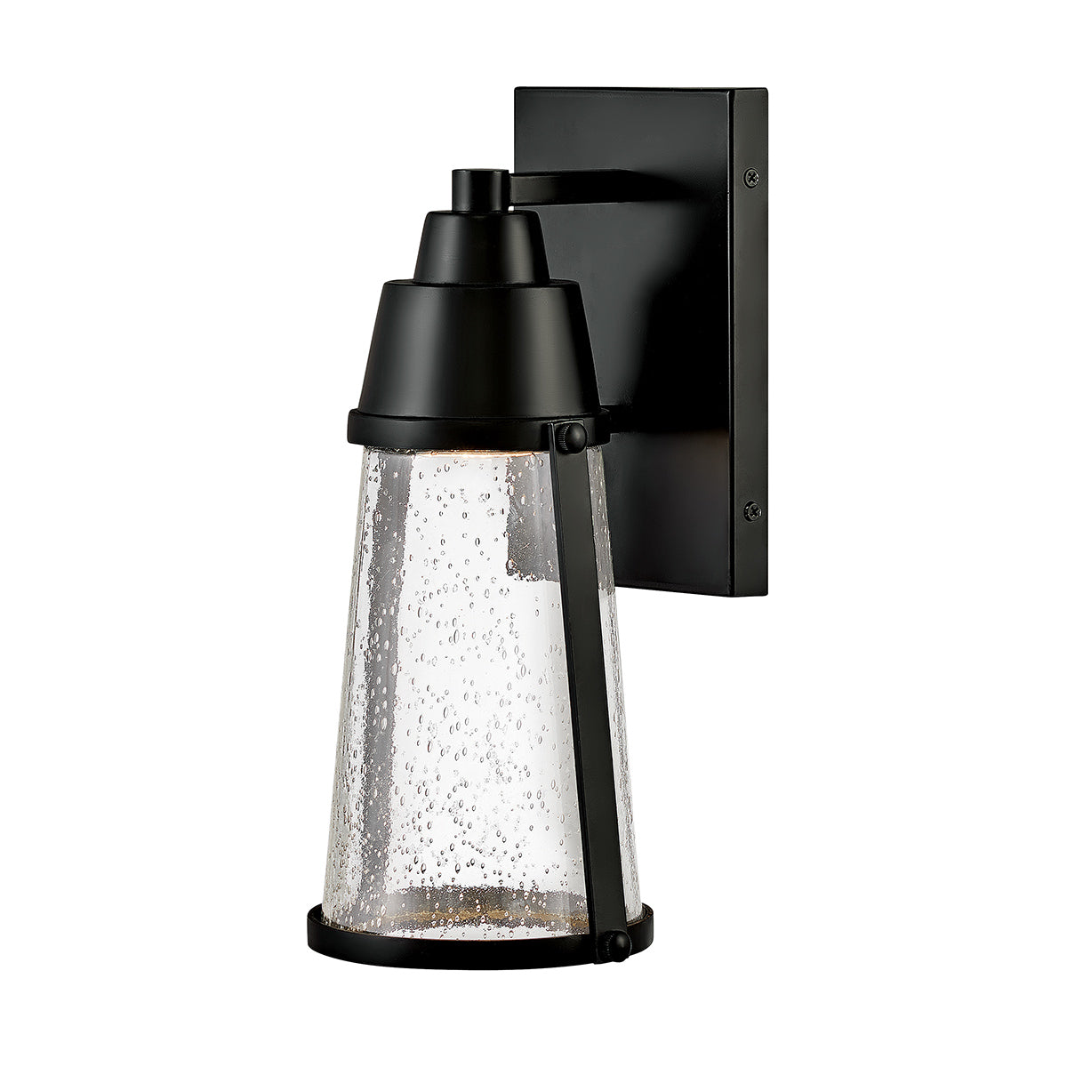 Hinkley Outdoor Wall Light from the Miles range. Miles 1 Light Wall Lantern Product Code = HK-MILES-BK