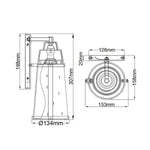 Hinkley Outdoor Wall Light from the Miles range. Miles 1 Light Wall Lantern – SKU HK-MILES-SI