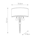 Hinkley Wall Light from the Mime range. Mime 2 Light Wall Light Product Code = HK-MIME2