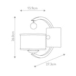 Hinkley Wall Light from the Monaco range. Monaco 1 Light Wall Light Product Code = HK-MONACO1