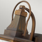 Hinkley Outdoor Wall Light from the Montauk range. Montauk 2 Light Small Wall Lantern Product Code = HK-MONTAUK-M