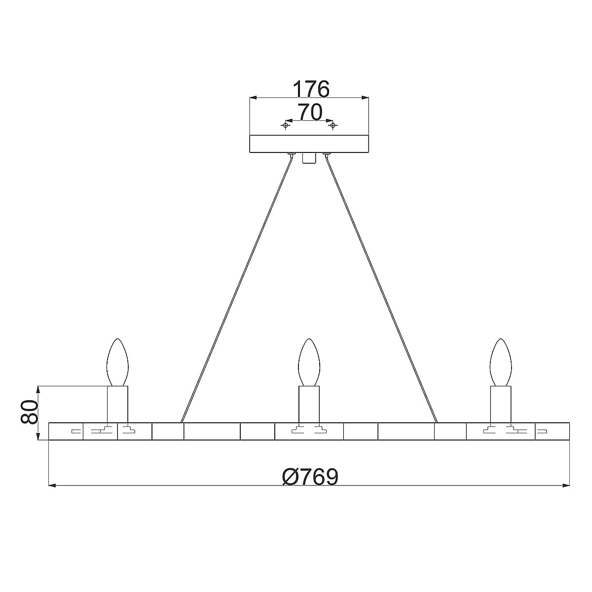 Hinkley Pendant from the Moxie range. Moxie 6 Light Chandelier Product Code = HK-MOXIE6-C-SSG
