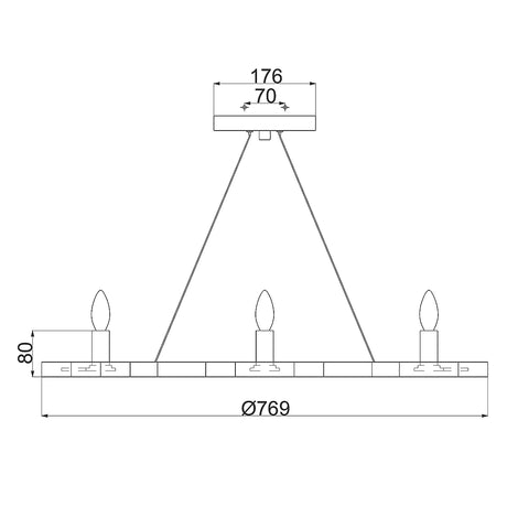 Hinkley Pendant from the Moxie range. Moxie 6 Light Chandelier Product Code = HK-MOXIE6-C-SSG
