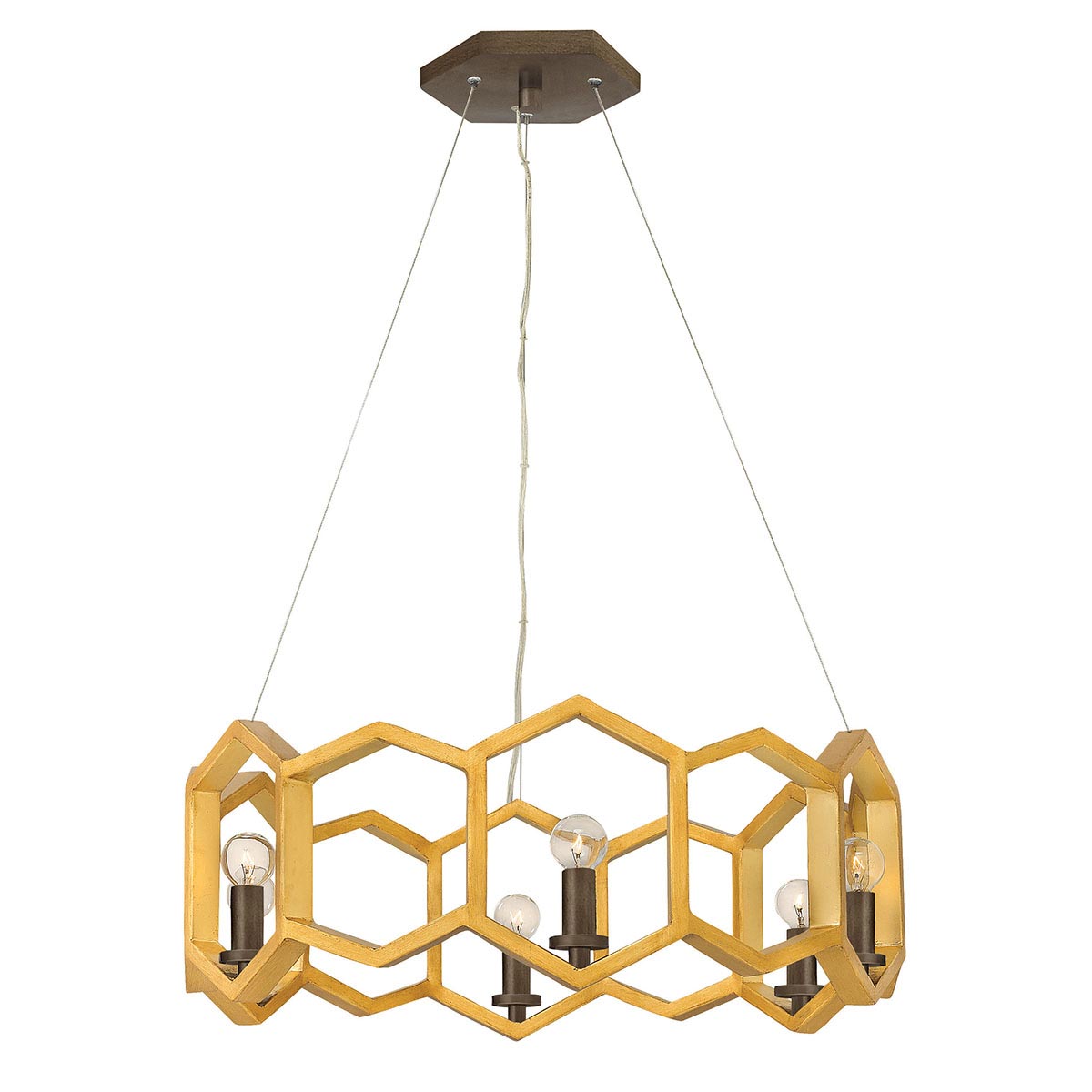 Hinkley Pendant from the Moxie range. Moxie 6 Light Pendant Product Code = HK-MOXIE6-P-SSG