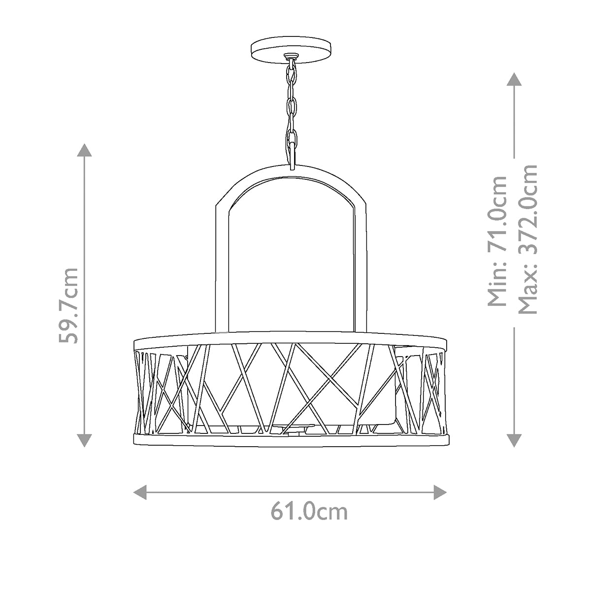 Hinkley Chandelier from the Nest range. Nest 3 Light Pendant Chandelier Product Code = HK-NEST-P-B-SL