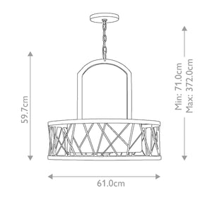 Hinkley Chandelier from the Nest range. Nest 3 Light Pendant Chandelier Product Code = HK-NEST-P-B-SL