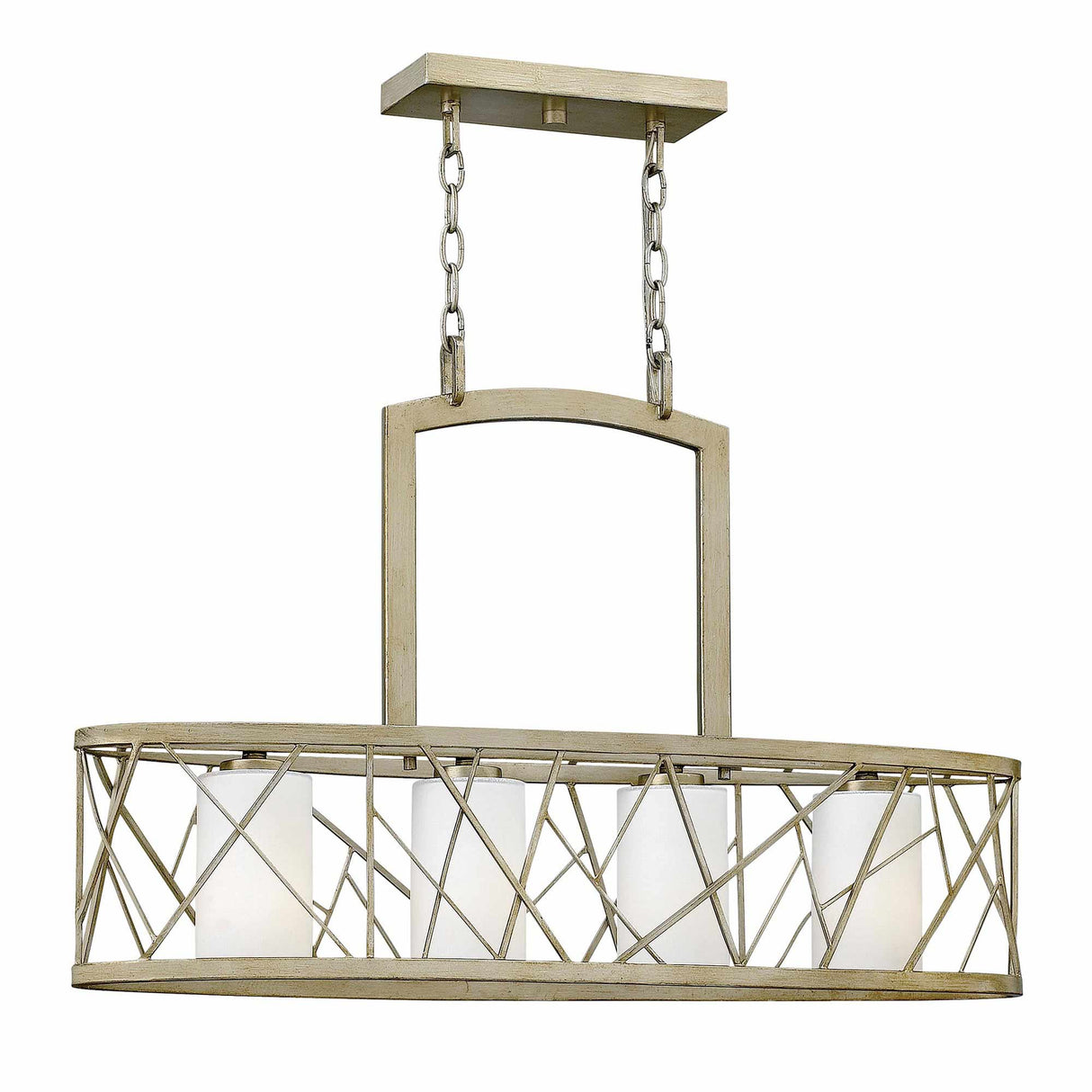 Hinkley Chandelier from the Nest range. Nest 4 Light Island Chandelier Product Code = HK-NEST4-ISLE-SL