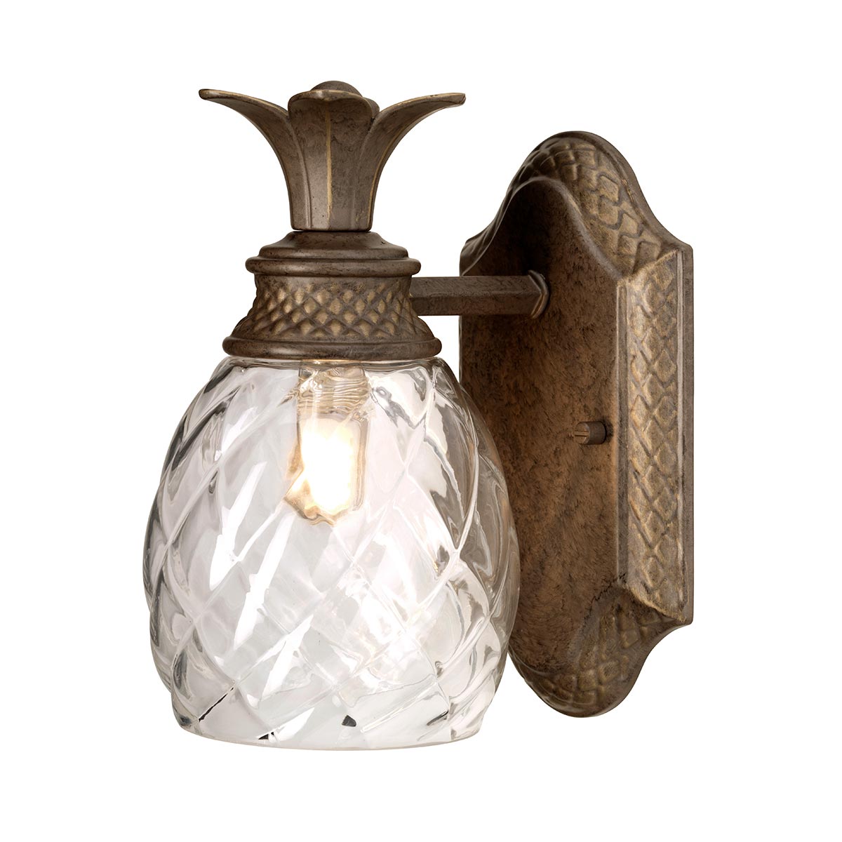 Hinkley Wall Light from the Plantation range. Plantation 1 Light Wall Light Product Code = HK-PLANT-BATH-PZ
