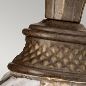 Hinkley Wall Light from the Plantation range. Plantation 1 Light Wall Light Product Code = HK-PLANT-BATH-PZ