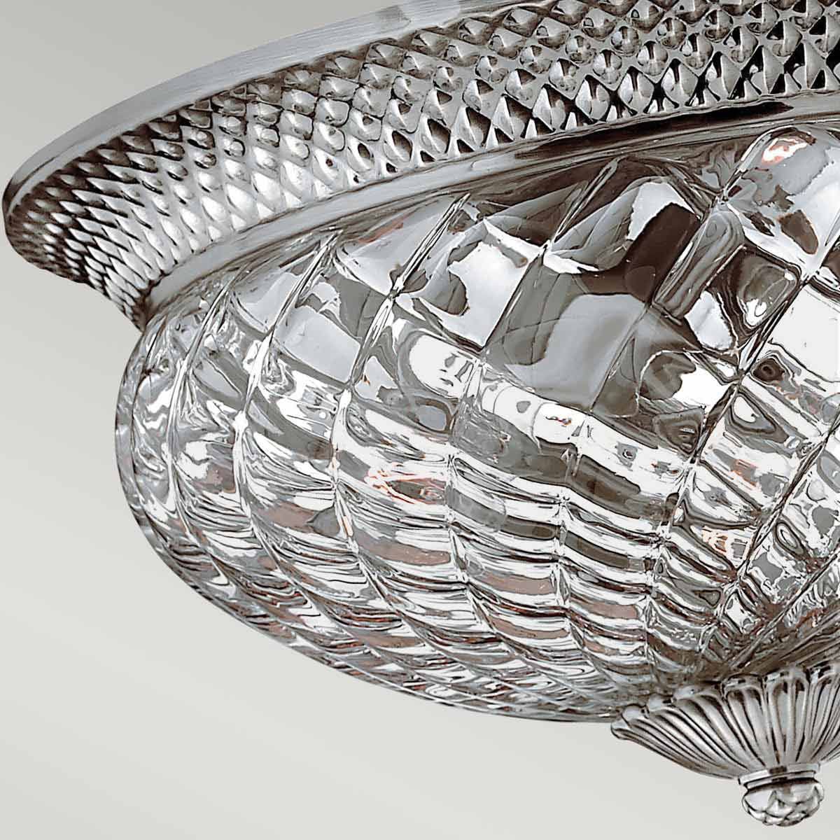 Hinkley Ceiling Flush from the Plantation range. Plantation 3 Light Large Flush – SKU HK-PLANT-F-L-PL