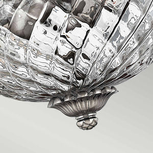 Hinkley Ceiling Flush from the Plantation range. Plantation 2 Light Small Flush Product Code = HK-PLANT-F-S-PL