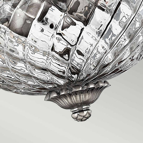 Hinkley Ceiling Flush from the Plantation range. Plantation 2 Light Small Flush Product Code = HK-PLANT-F-S-PL