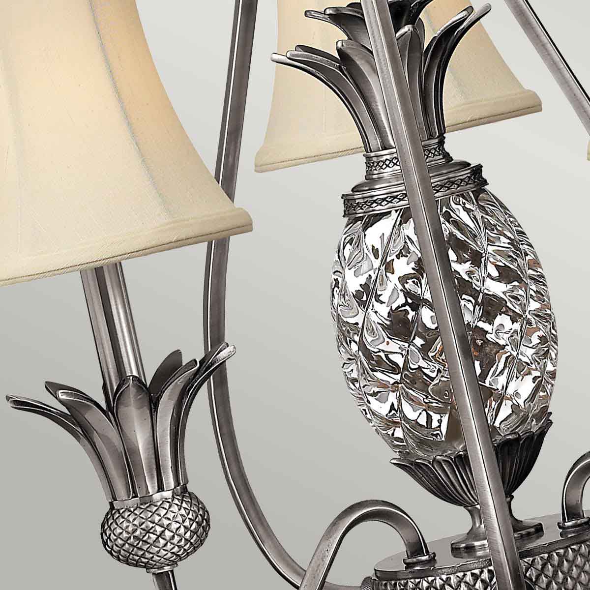 Hinkley Chandelier from the Plantation range. Plantation 3 Light Chandelier Product Code = HK-PLANT3-PL