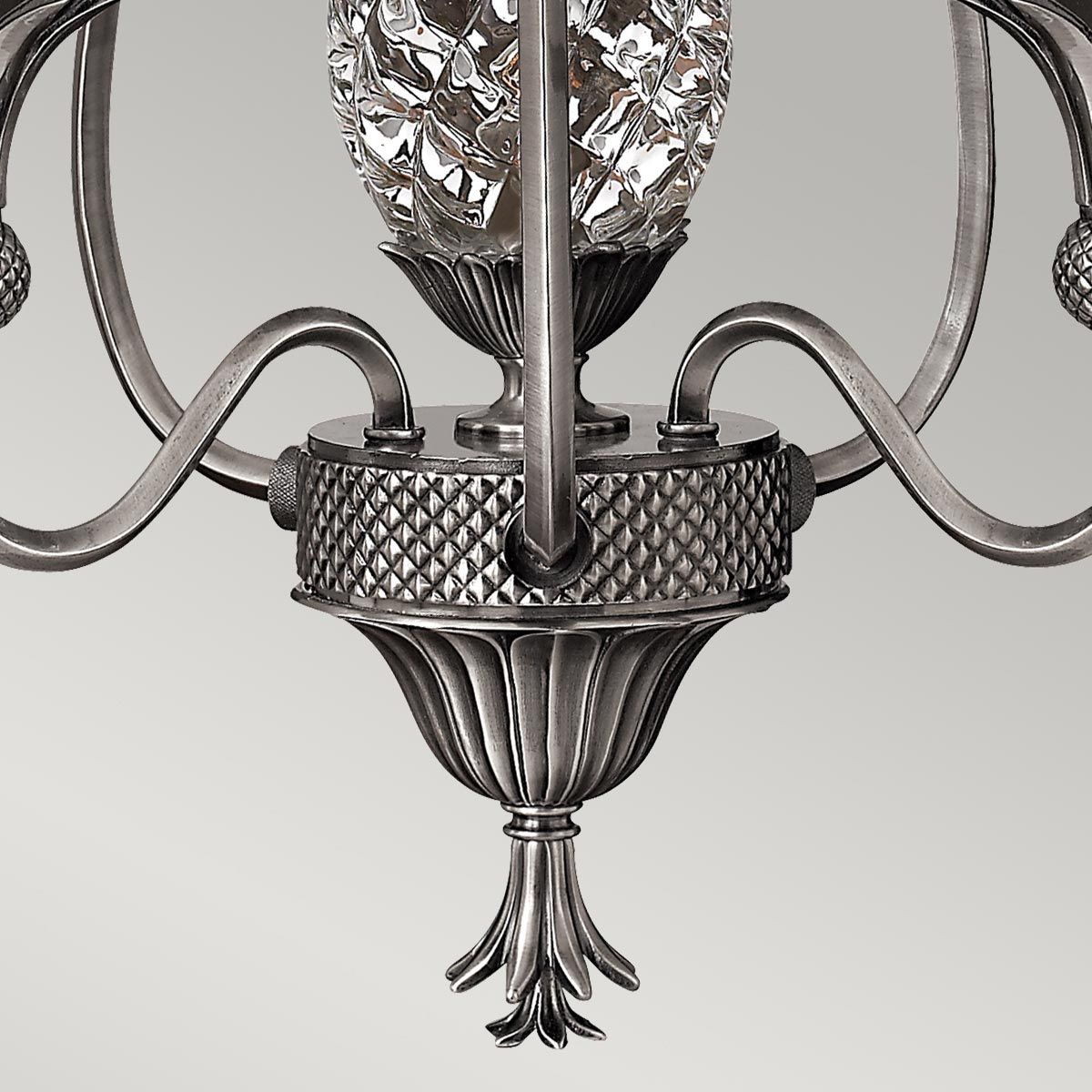 Hinkley Chandelier from the Plantation range. Plantation 3 Light Chandelier – SKU HK-PLANT3-PL