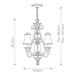 Hinkley Chandelier from the Plantation range. Plantation 3 Light Chandelier – SKU HK-PLANT3-PL