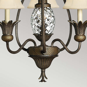 Hinkley Chandelier from the Plantation range. Plantation 3 Light Chandelier Product Code = HK-PLANT3-PZ
