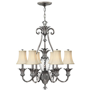 Hinkley Chandelier from the Plantation range. Plantation 7 Light Chandelier Product Code = HK-PLANT7-PL