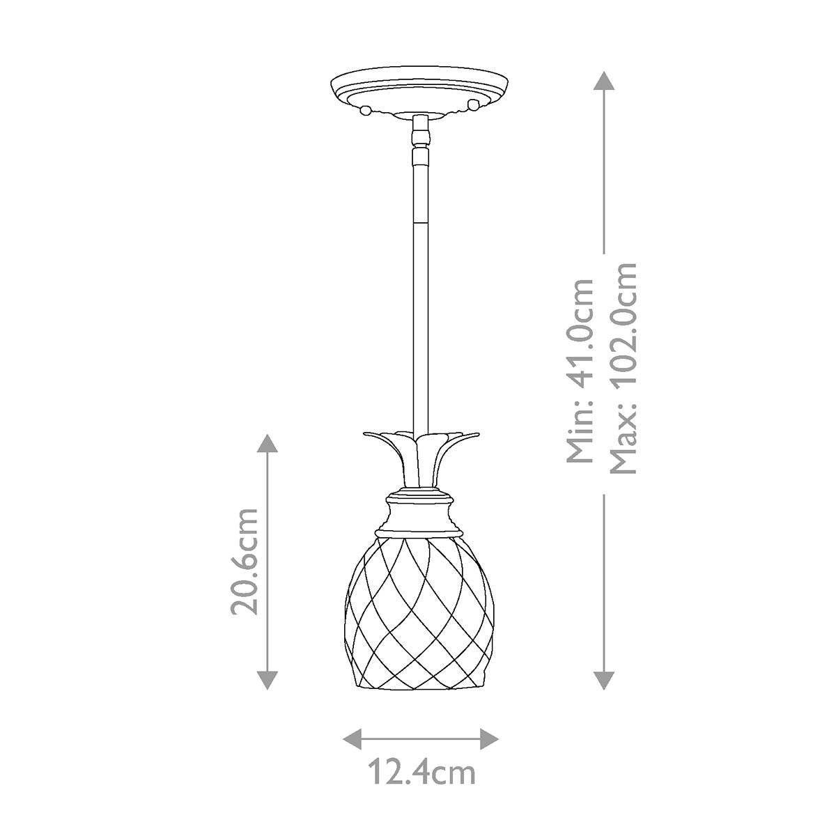 Hinkley Plantation 1 Light Pendant – SKU HK-PLANTATION-MP-BB