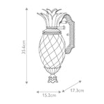 Hinkley Plantation 1-light Small Wall Lantern – SKU HK-PLANTATION-S-BU
