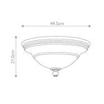 Hinkley Ceiling Flush from the Plymouth range. Plymouth 3 Light Flush – SKU HK-PLYMOUTH-F