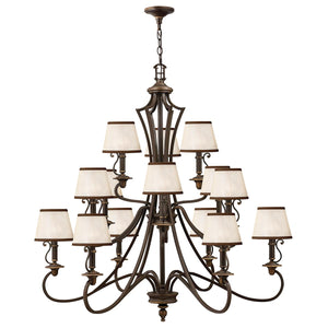 Hinkley Chandelier from the Plymouth range. Plymouth 15 Light Chandelier  Product Code = HK-PLYMOUTH15