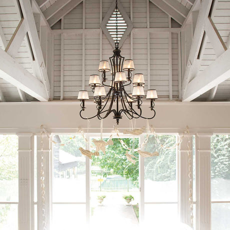Hinkley Chandelier from the Plymouth range. Plymouth 15 Light Chandelier  Product Code = HK-PLYMOUTH15