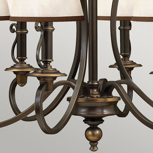 Hinkley Chandelier from the Plymouth range. Plymouth 6 Light Chandelier Product Code = HK-PLYMOUTH6