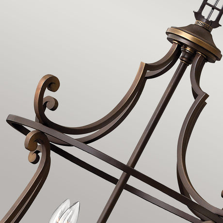 Hinkley Chandelier from the Plymouth range. Plymouth 8 Light Pendant Product Code = HK-PLYMOUTH8-P