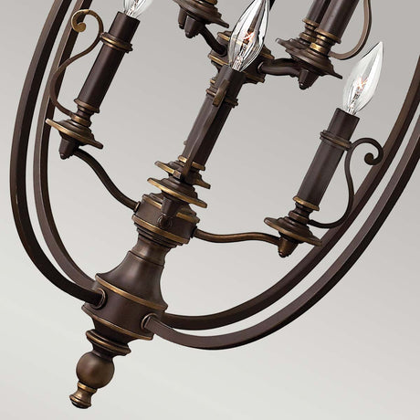 Hinkley Chandelier from the Plymouth range. Plymouth 8 Light Pendant Product Code = HK-PLYMOUTH8-P