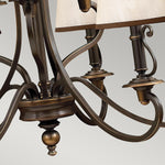 Hinkley Chandelier from the Plymouth range. Plymouth 9 Light Chandelier Product Code = HK-PLYMOUTH9