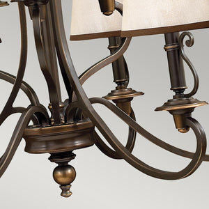Hinkley Chandelier from the Plymouth range. Plymouth 9 Light Chandelier Product Code = HK-PLYMOUTH9
