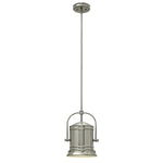 Hinkley Pendant from the Pullman range. Pullman 1 Light Pendant - Brushed Nickel Product Code = HK-PULLMAN-M-BN