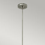 Hinkley Pendant from the Pullman range. Pullman 1 Light Pendant - Brushed Nickel Product Code = HK-PULLMAN-M-BN