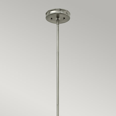 Hinkley Pendant from the Pullman range. Pullman 1 Light Pendant - Brushed Nickel Product Code = HK-PULLMAN-M-BN