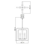 Hinkley Pendant from the Quentin range. Quentin 4 Light Tall Pendant Chandelier - Bronze Product Code = HK-QUENTIN-4P-B