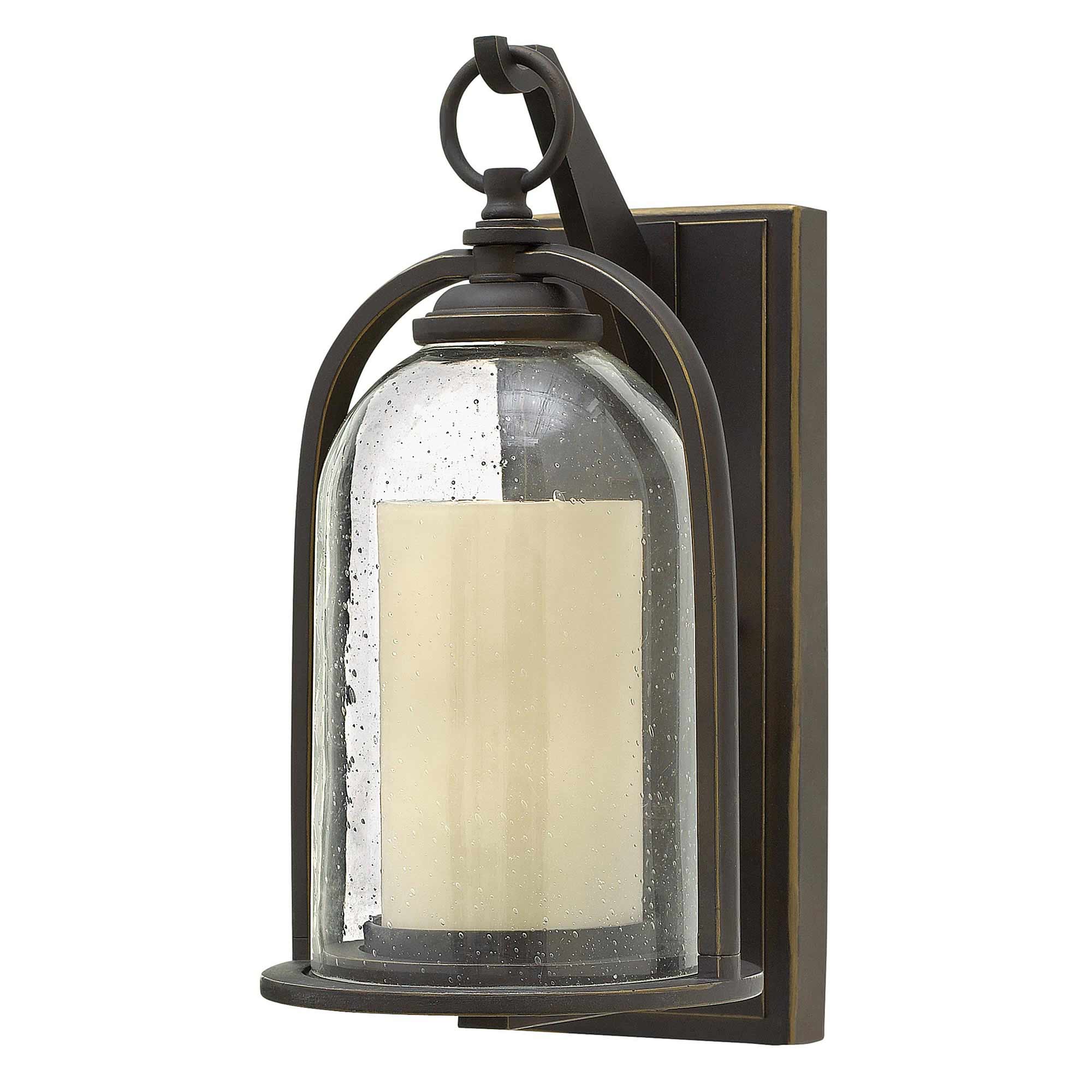 Hinkley Outdoor Wall Light from the Quincy range. Quincy 1 Light Small Wall Lantern Product Code = HK-QUINCY-S