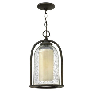 Hinkley Outdoor Hanging from the Quincy range. Quincy 1 Light Medium Chain Lantern Product Code = HK-QUINCY8-M