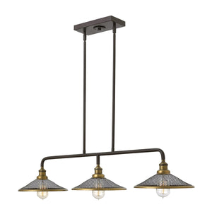 Hinkley Chandelier from the Rigby range. Rigby 3 Light Island Chandelier Product Code = HK-RIGBY-ISLE-KZ