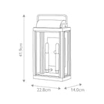 Hinkley Outdoor Wall Light from the Sag Harbor range. Sag Harbor 2 Light Medium Wall Lantern – SKU HK-SAG-HARBOR-M-BK