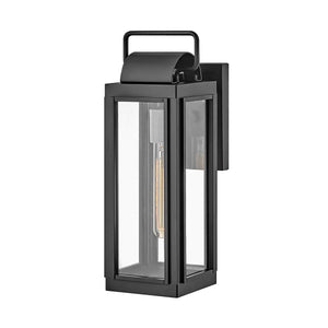 Hinkley Outdoor Wall Light from the Sag Harbor range. Sag Harbor 1 Light Small Wall Lantern Product Code = HK-SAG-HARBOR-S-BK