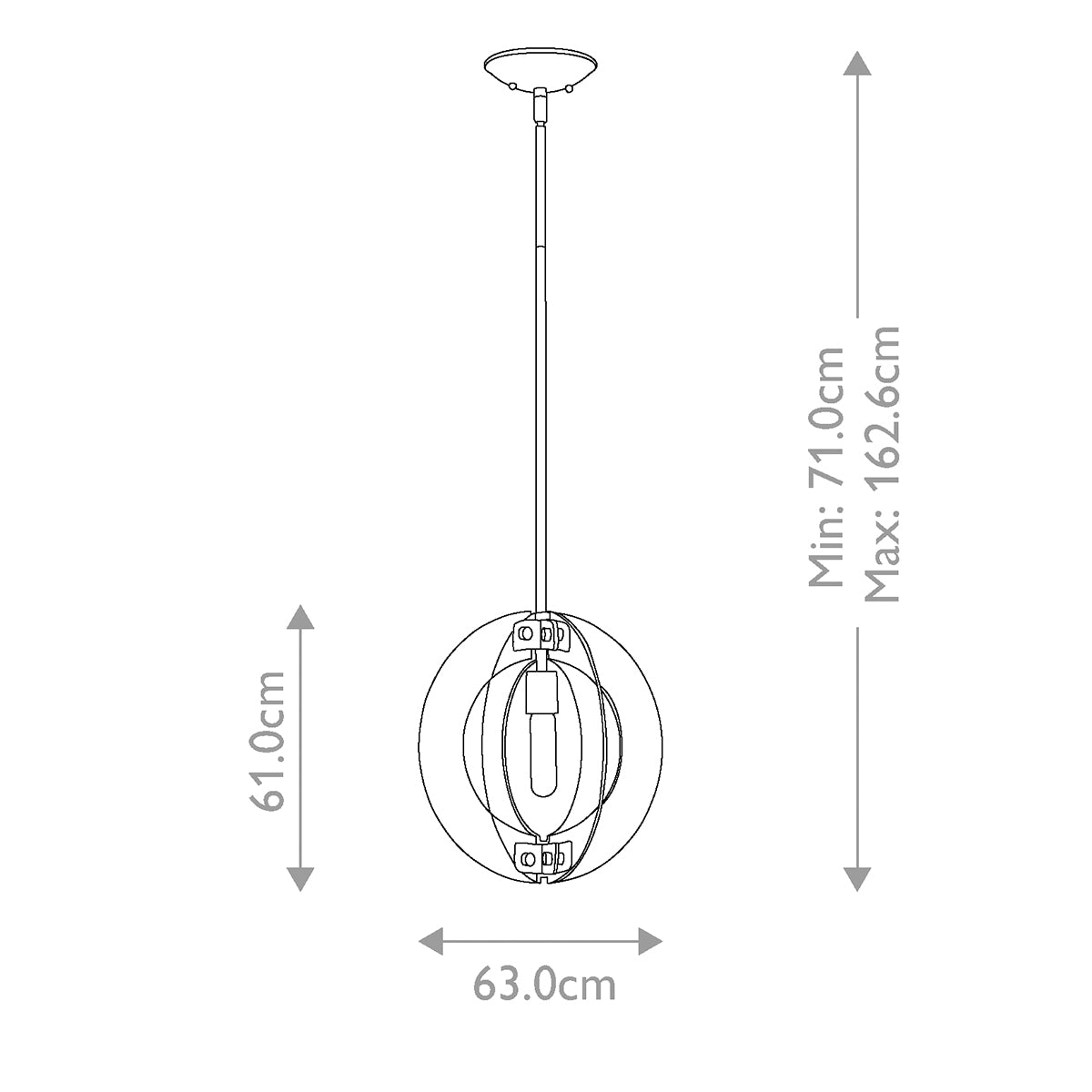 Hinkley Pendant from the Solstice range. Solstice 1 Light Mini Pendant Product Code = HK-SOLSTICE-MP