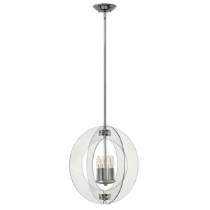 Hinkley Chandelier from the Solstice range. Solstice 4 Light Pendant Chandelier Product Code = HK-SOLSTICE-P