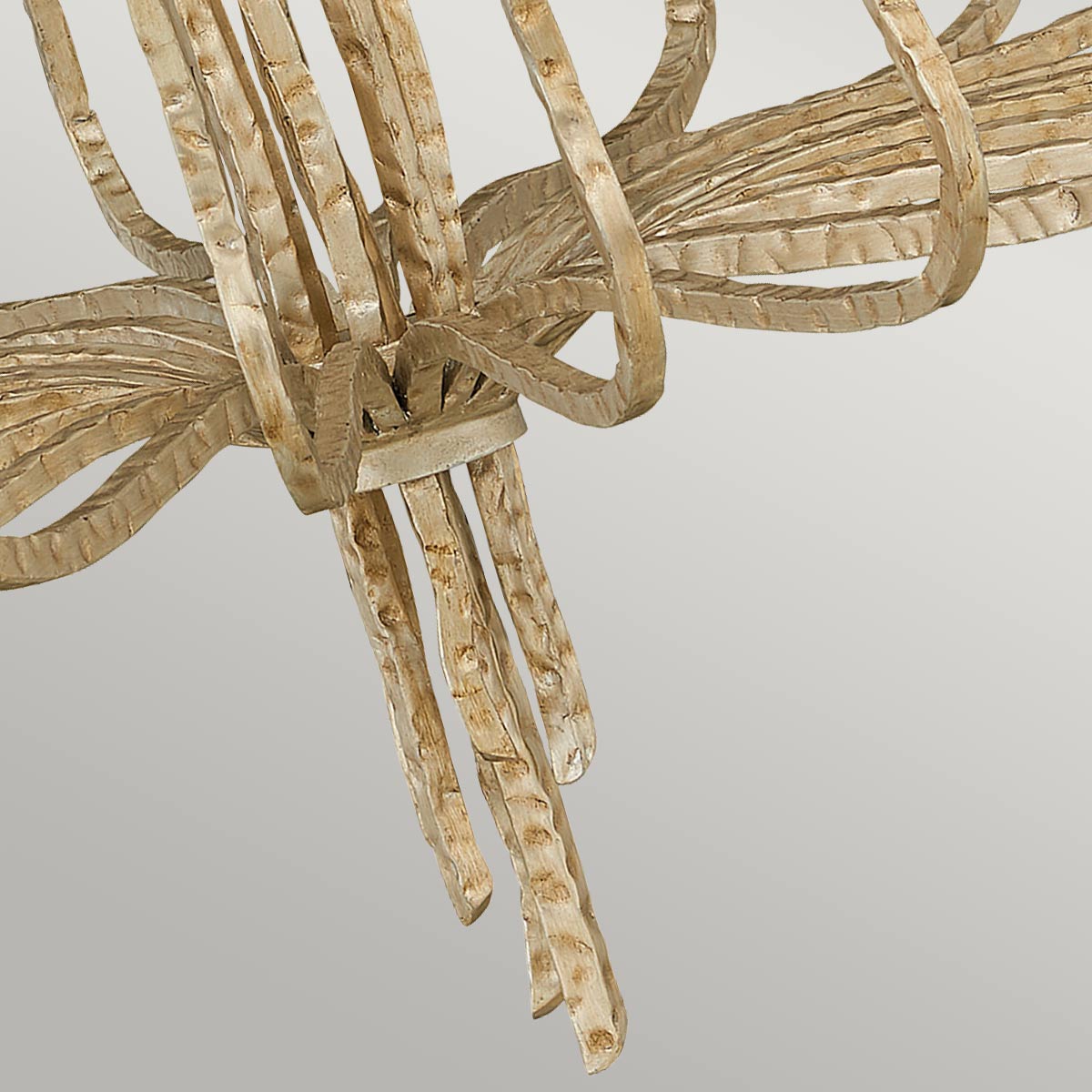 Hinkley Chandelier from the Spyre range. Spyre 6 Light Chandelier Product Code = HK-SPYRE6C-CPG